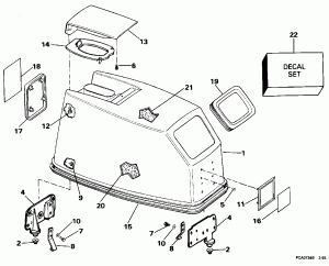   () - Johnson  Start Only (Engine Cover - Johnson Rope Start Only)