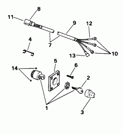 Ignition  &  - 40te, 40ttl (Ignition Switch & Cable - 40te, 40ttl)