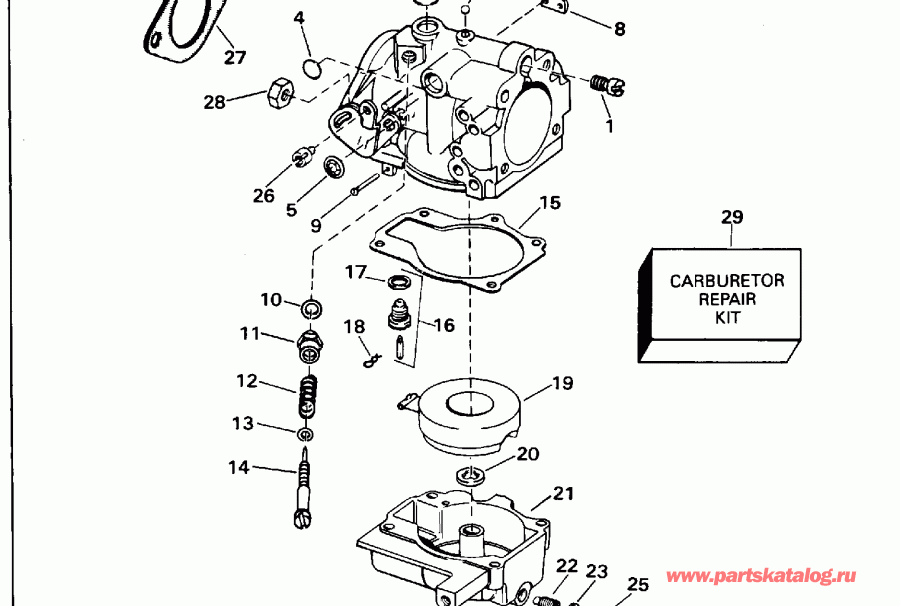 ��������� ��������� Evinrude E50ELEOS 1995  - 25si