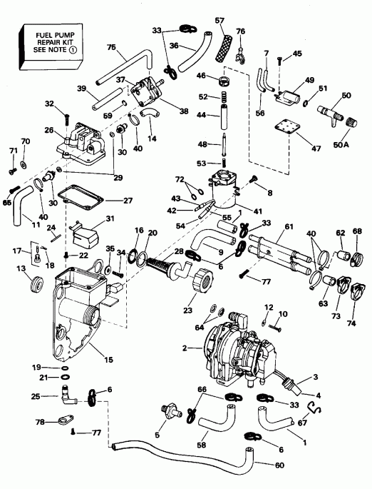  EVINRUDE E90ELEOC 1995  - el  & Components / el Bracket & Components