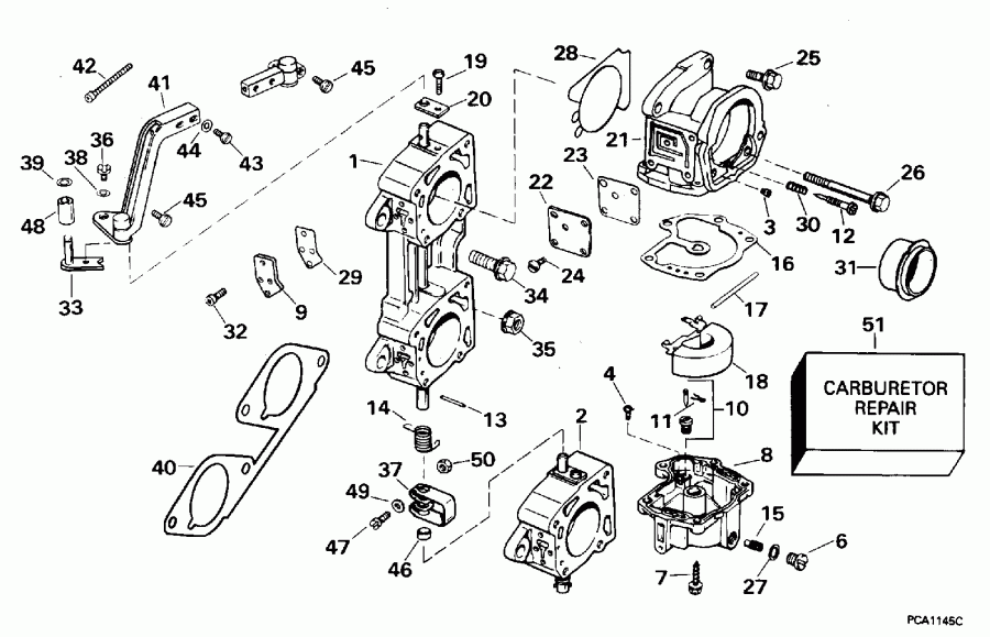 ��������� ��������� EVINRUDE LE200SLEOC 1995  - 200sl, 225 / 200sl, 225