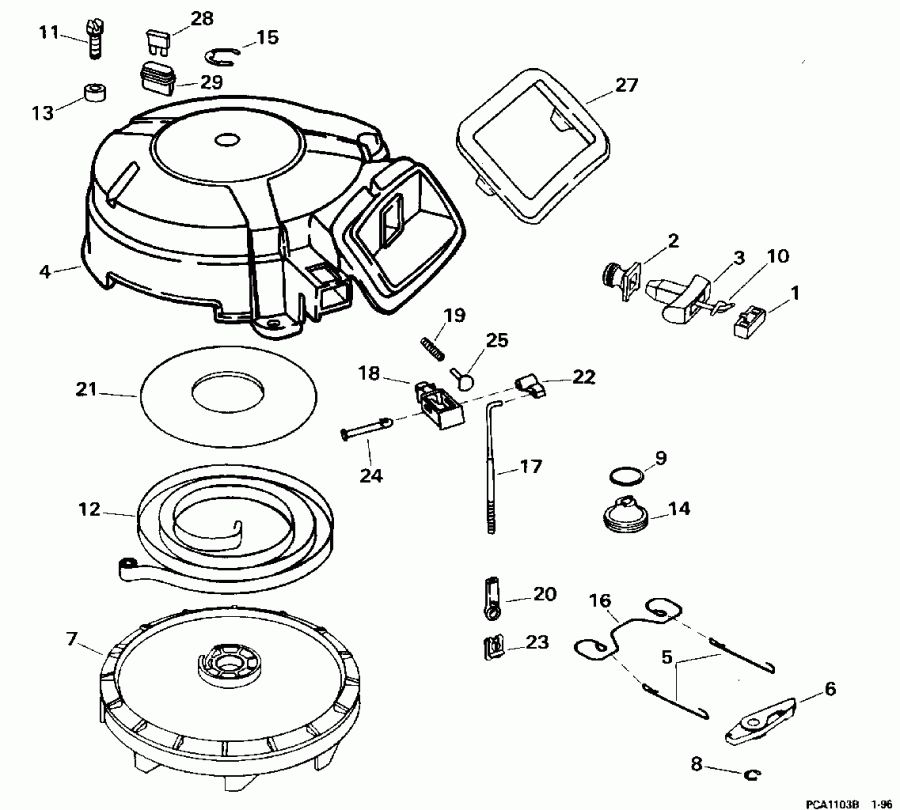 ����� EVINRUDE BE10FRELDR 1996  - wind �������