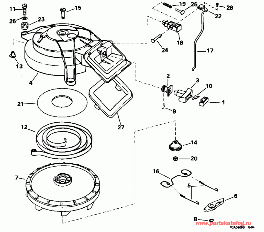  Evinrude BE10REDD 1996  - wind Starter - wind �������