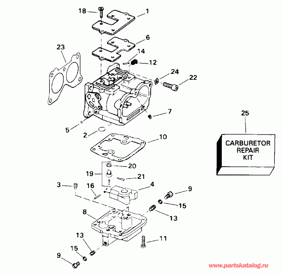  Evinrude BE115TLEDA 1996  - rburetor / rburetor