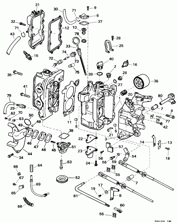�������� ����� ������� BE15FDLEDR 1996  - linder & ������ ��������� / linder & Crankcase