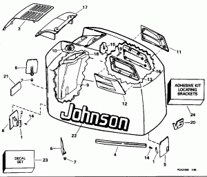   () - Johnson - 200stl, 225stl (Engine Cover - Johnson - 200stl, 225stl)
