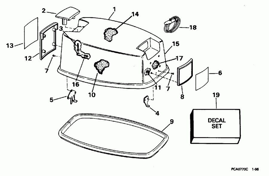 ��������� ��������� EVINRUDE BE25ERLEDC 1996  - Johnson - Johnson