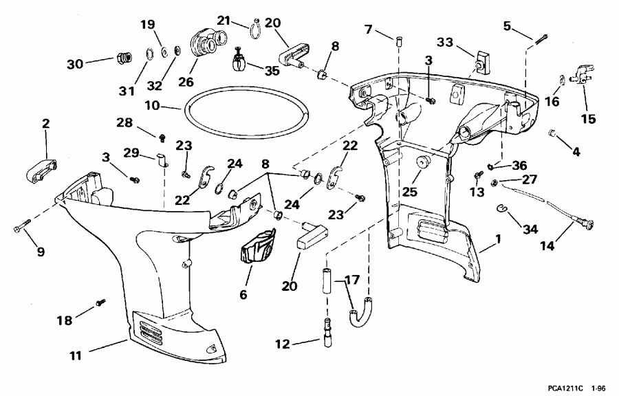 ��������� ������� BE35AREDS 1996  - wer Engine Cover / wer ������ ��������� (�����)
