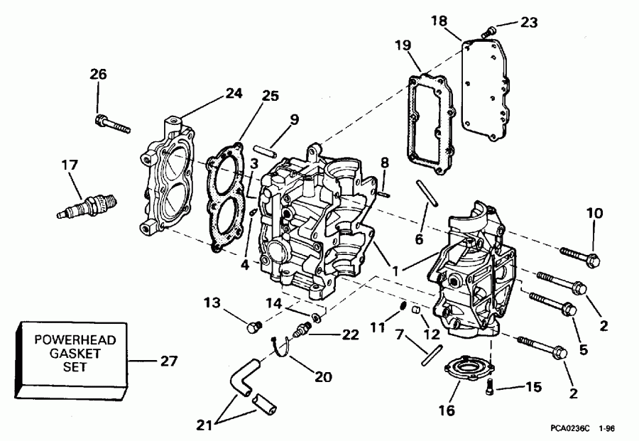 �������� ��������� ����� ������� BE4BREDS 1996  - linder & Crankcase / linder & ������ ���������