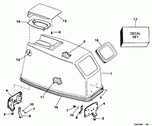   () - Johnson  Start Only (Engine Cover - Johnson Rope Start Only)