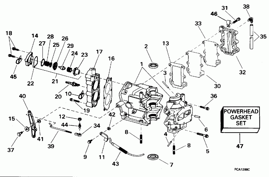 ��������� ��������� ������� BE5DREDS 1996  - linder & Crankcase / linder & ������ ���������