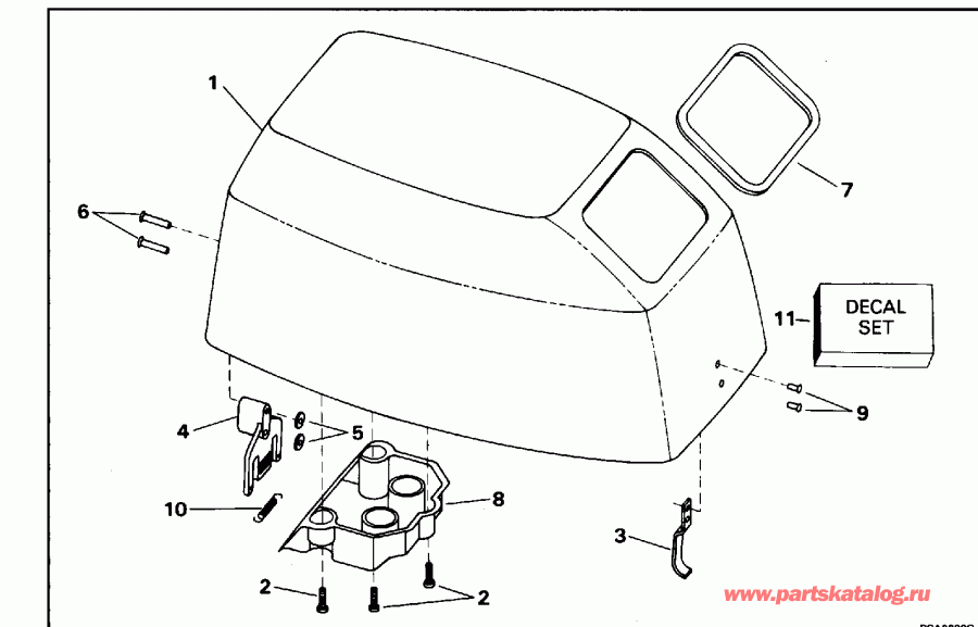 ��������� ��������� Evinrude BE5DREDS 1996  - gine Cover