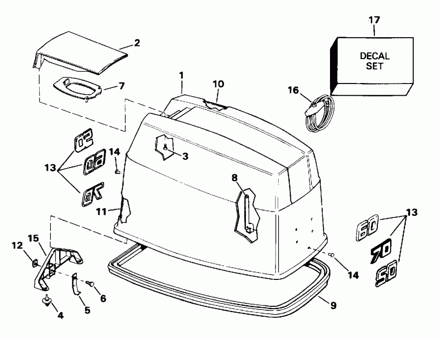 ����� Evinrude BE60ELEDR 1996  - Johnson