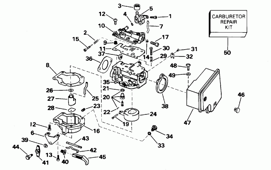 ��������� Evinrude BE6RLEDS 1996  - rburetor