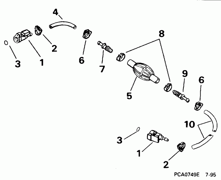 �������� ����� ������� E10REDD 1996  - el ����� ��������� ����� 5 / 16 ���� I.d. / el Hose Primer Bulb 5/16 In. I.d.