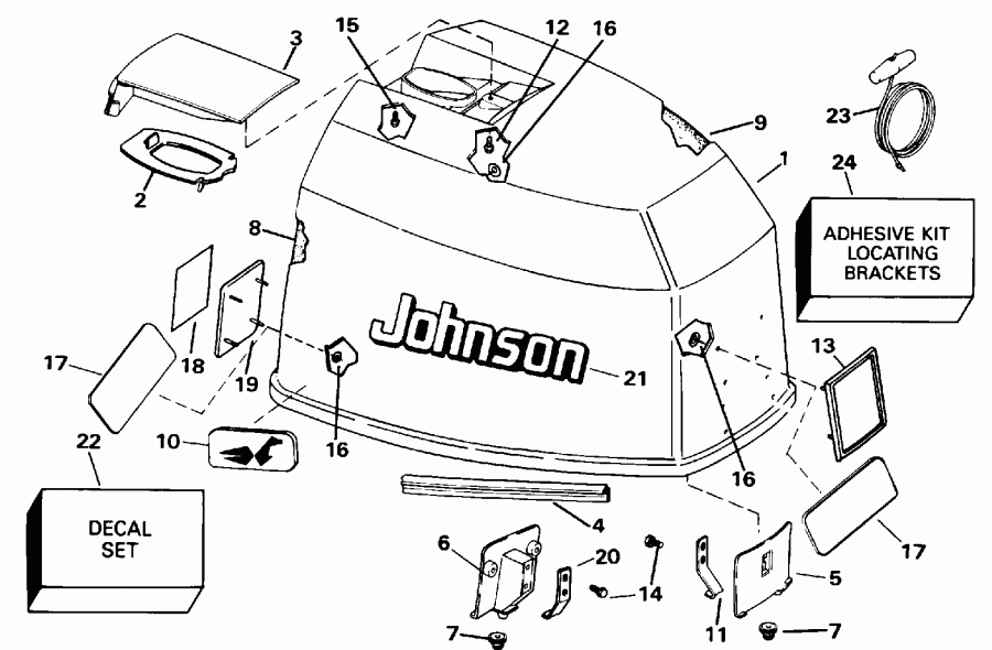  EVINRUDE E115TXADA 1996  - Johnson / Johnson