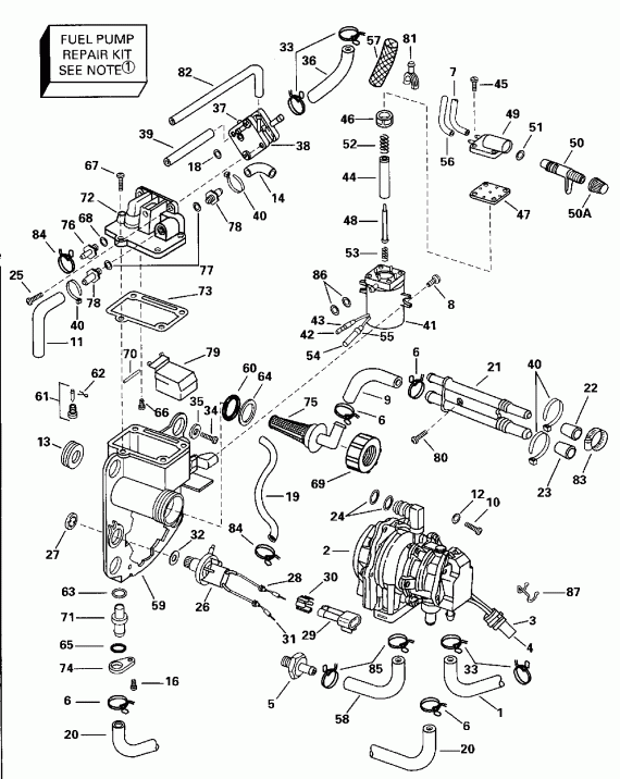   E150JLEDB 1996  - el Bracket & Components