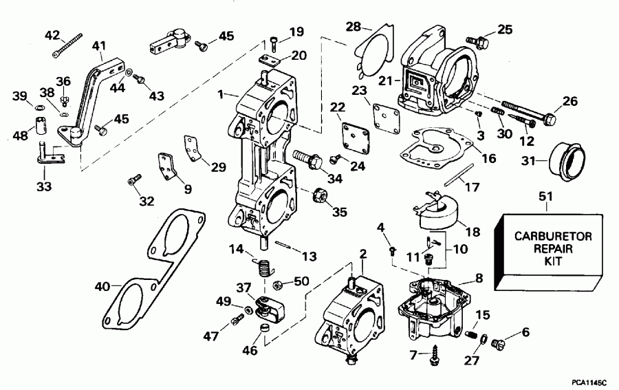 ����� Evinrude E225STLEDE 1996  - 200sl, 225