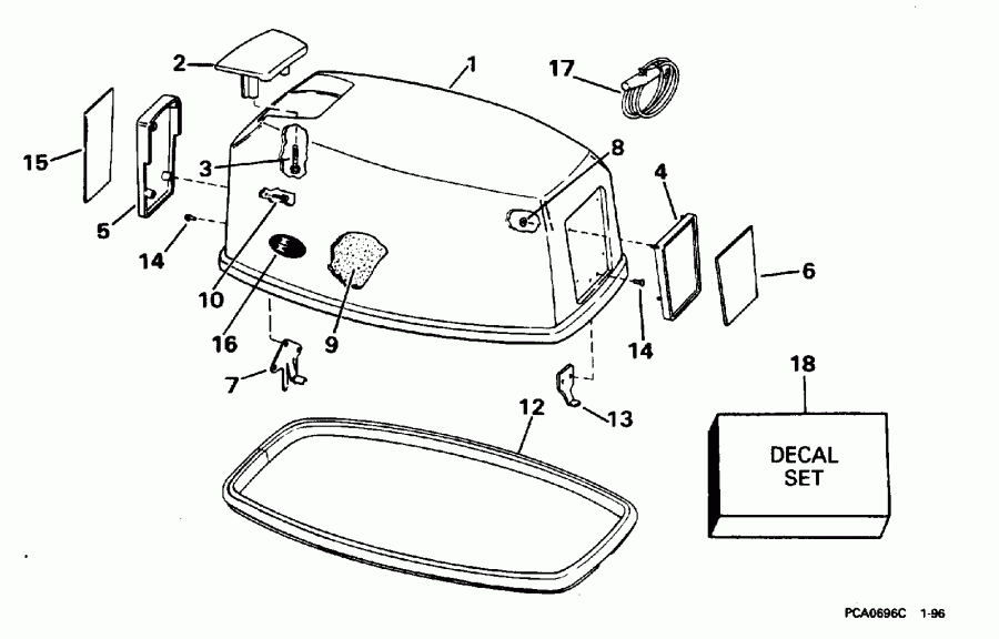 ��������� �������� ����� EVINRUDE E25EEDM 1996  - Evinrude / Evinrude