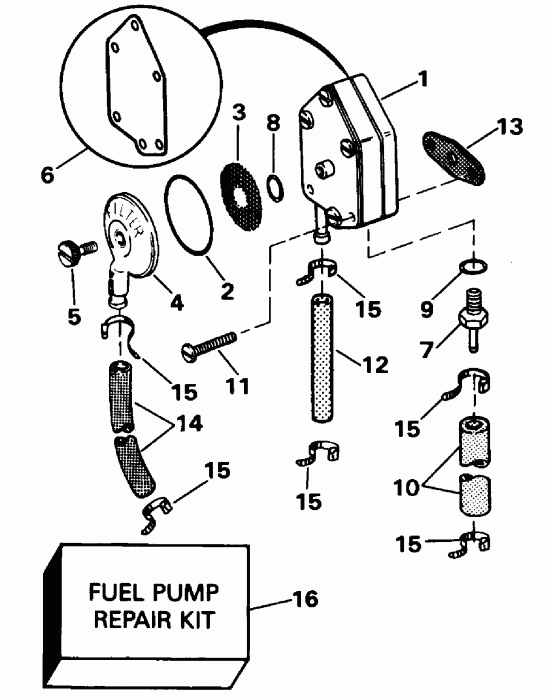   Evinrude E30TEEDE 1996  - el Pump