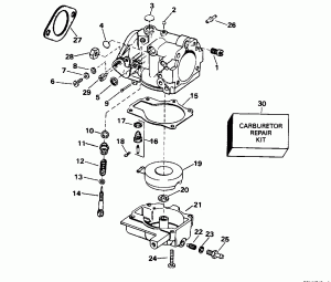  - 25 H.p. (Carburetor - 25 H.p.)