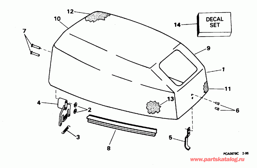 ����� EVINRUDE E35QLEDC 1996  - Johnson / Johnson