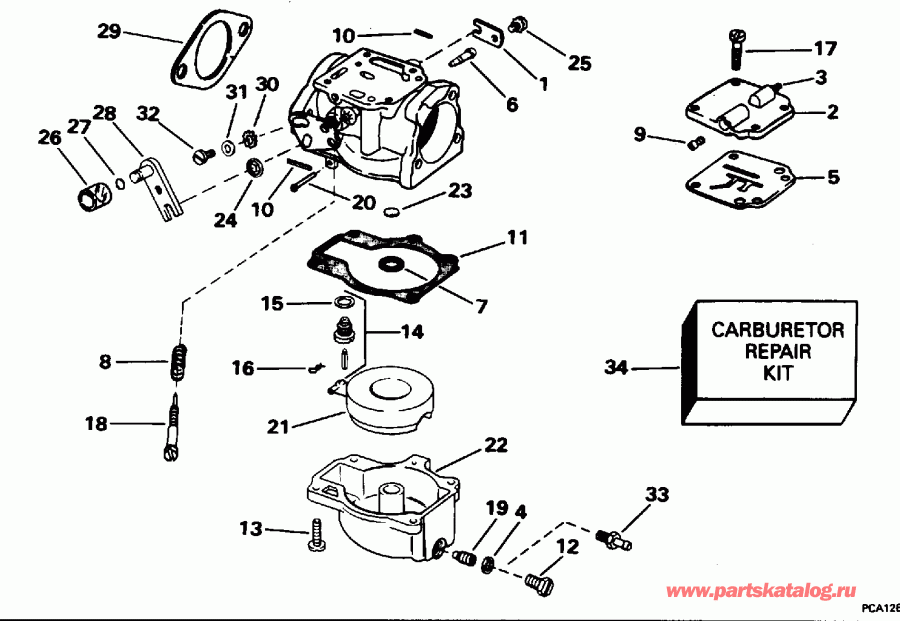 ��������� ��������� EVINRUDE E45RCLEDS 1996  - All 45 Models, 40rp
