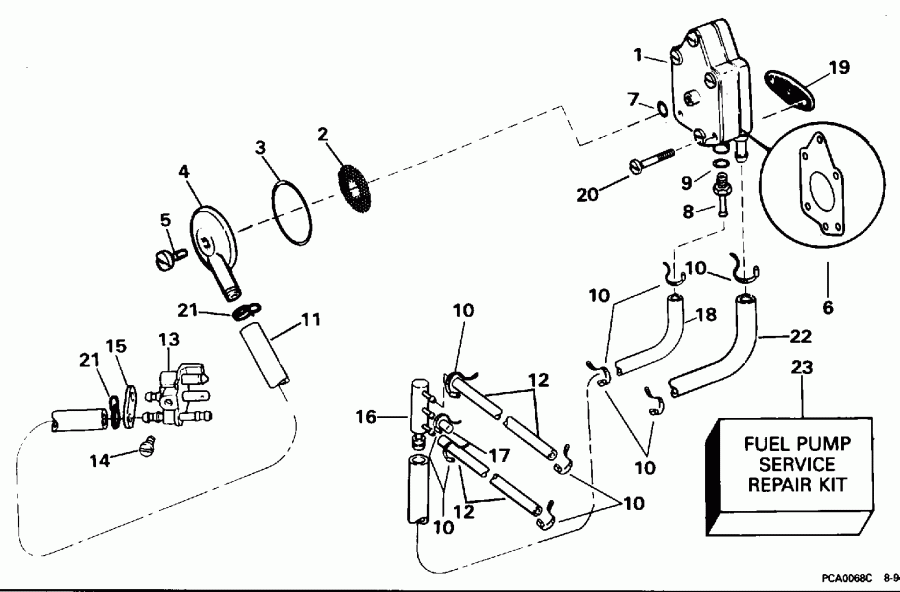 ��������� �������� ����� Evinrude E50JEDS 1996  - el ����� & ������
