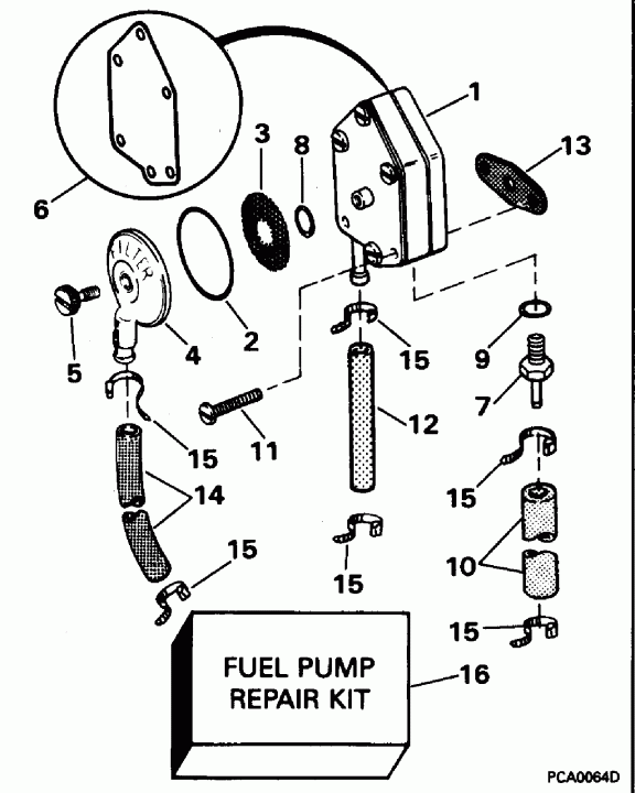 ��������� Evinrude HE20CREDA 1996  - el Pump / el �����
