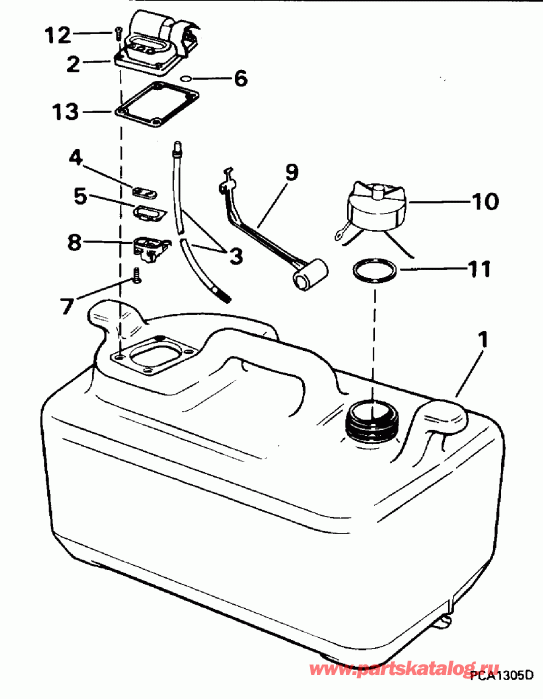   EVINRUDE HE55RSLW 1996  - 6  / 6 Gallon