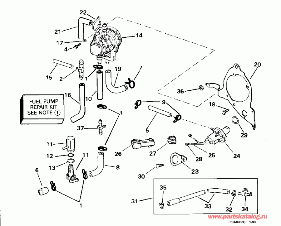 ��������� Evinrude SE200WTPXA 1996  - el Pump / el �����