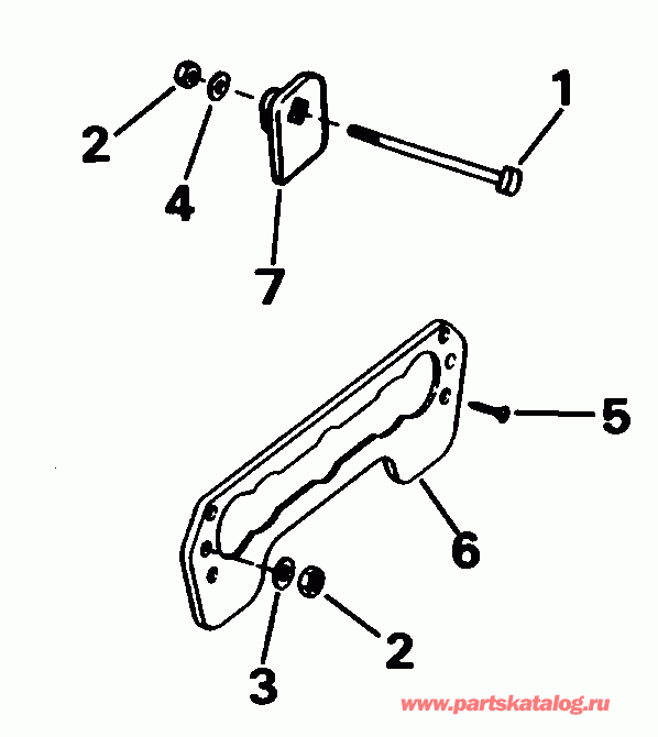 ��������� ��������� EVINRUDE SE45RSLH 1996  - ansom Mount Kit