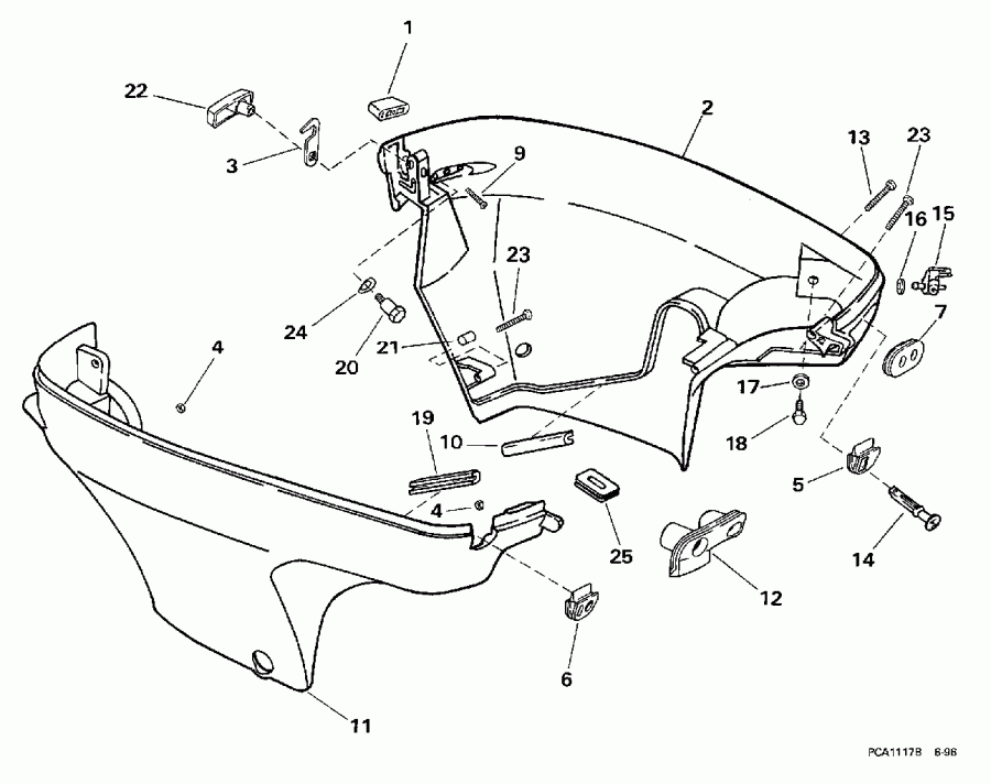 ��������� ��������� Evinrude BE10FWEUR 1997  - wer ������ ��������� (�����)