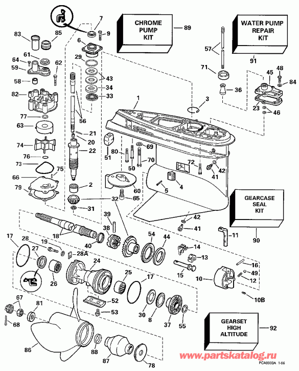 ��������� ����� EVINRUDE BE150GLEUE 1997  - tandard Rotation - 20
