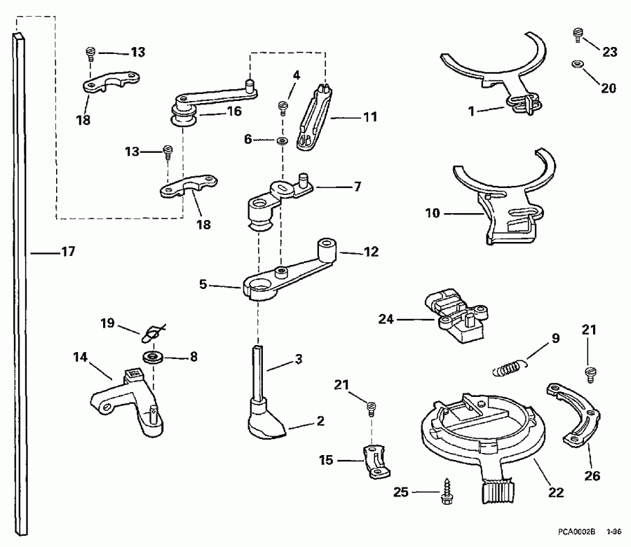 ��������� ������� BE175EXEUE 1997  - rottle Linkage