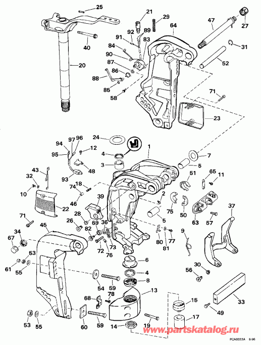 ��������� ����� Evinrude BE175GLEUC 1997  - dsection