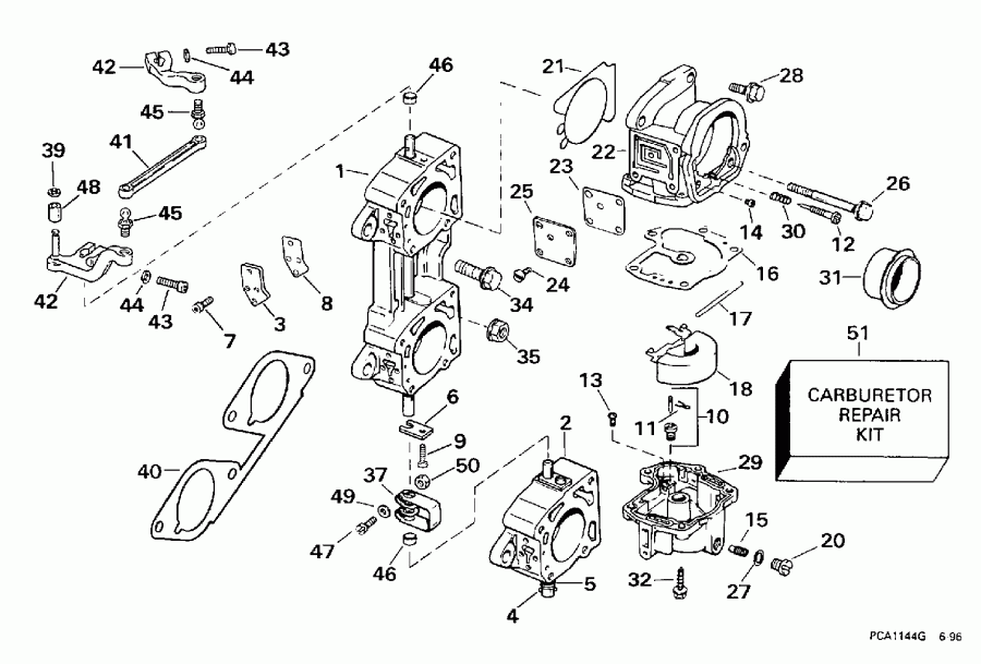 �������� ��������� ����� Evinrude BE200CXEUA 1997  - 200