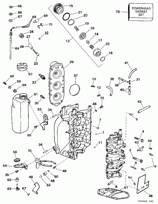 ��������� ����� ������� BE25AREUR 1997  - linder & Crankcase