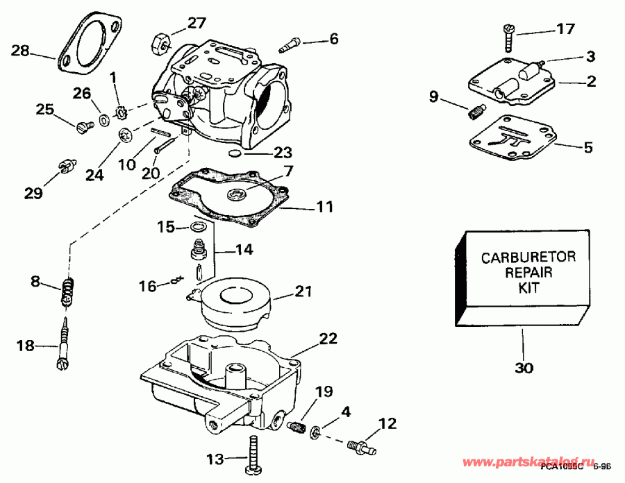 ��������� ����� ������� BE30BALEUD 1997  - rburetor 25ba, 25ra, 25rd, 30ba, 30r, 25jr