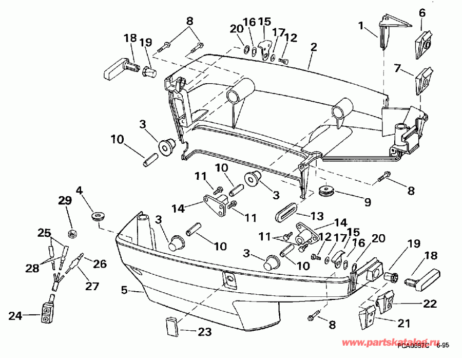    EVINRUDE BE40EEUC 1997  - wer   () - wer Engine Cover