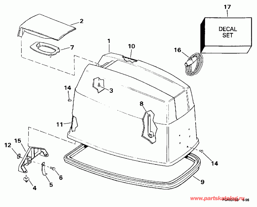 ��������� �������� ����� EVINRUDE BE60TLEUA 1997  - Johnson - Johnson