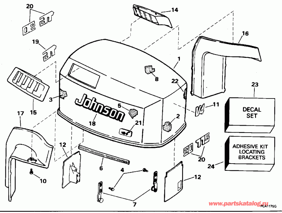 �������� ��������� ����� Evinrude BJ90SLEUC 1997  - Johnson / Johnson