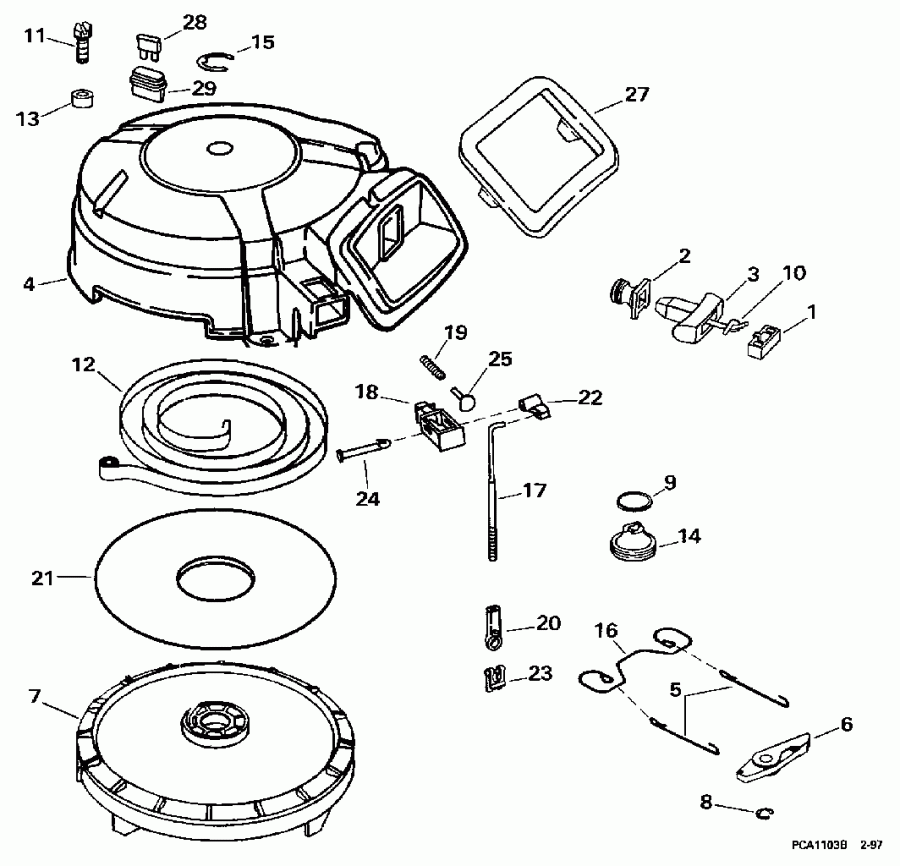 ��������� ����� Evinrude E10FRELEUA 1997  - wind Starter - wind �������
