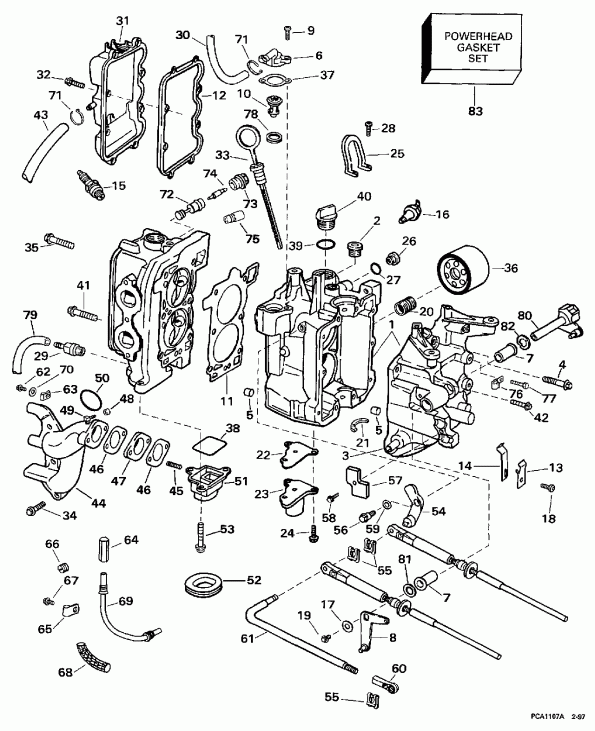 �������� ����� ������� E10FREUA 1997  - linder & Crankcase / linder & ������ ���������