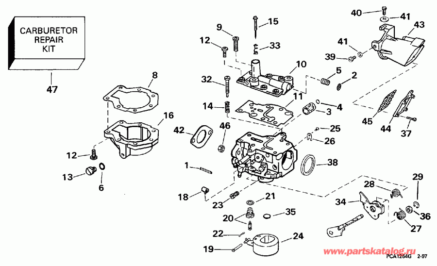 �������� ��������� ����� EVINRUDE E10FRLEUA 1997  - 9.9 H.p. - 9.9 H.p.