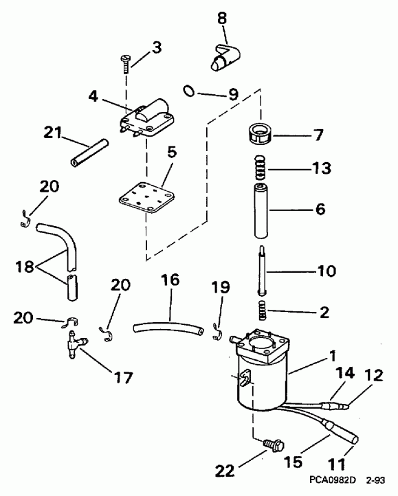 ��������� ��������� EVINRUDE E10RELEUS 1997  - ectric Primer System