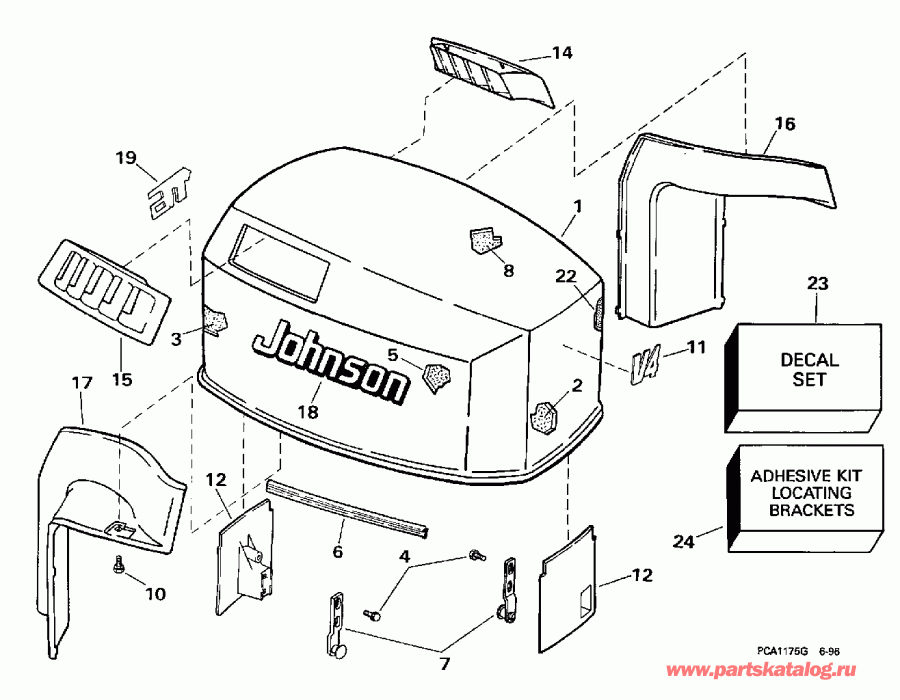 ��������� ��������� EVINRUDE E115SXEUA 1997  - Johnson