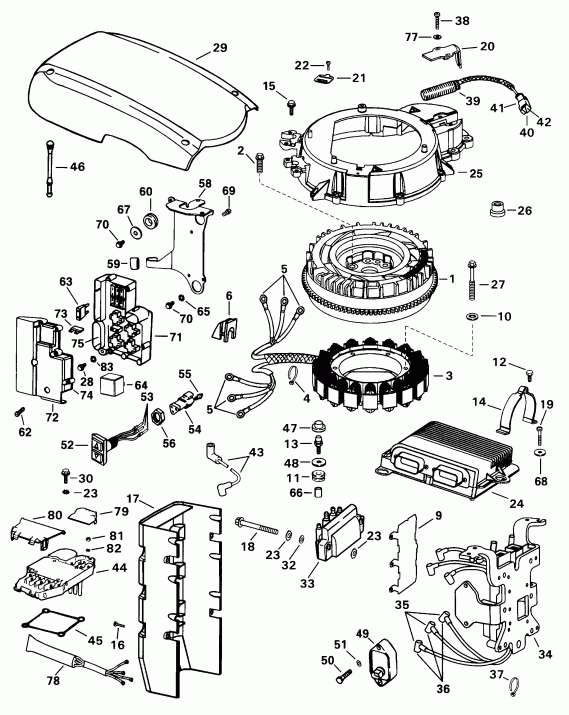 ����� EVINRUDE E150ICXEUC 1997  - nition System / nition System