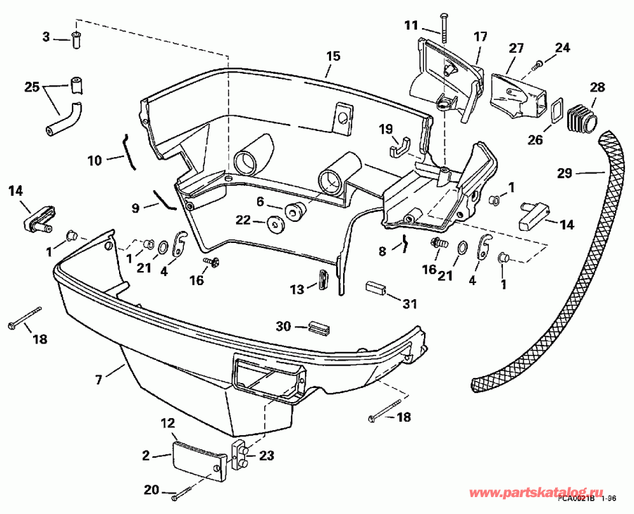 �������� ��������� ����� EVINRUDE E150NXEUE 1997  - wer ������ ��������� (�����)