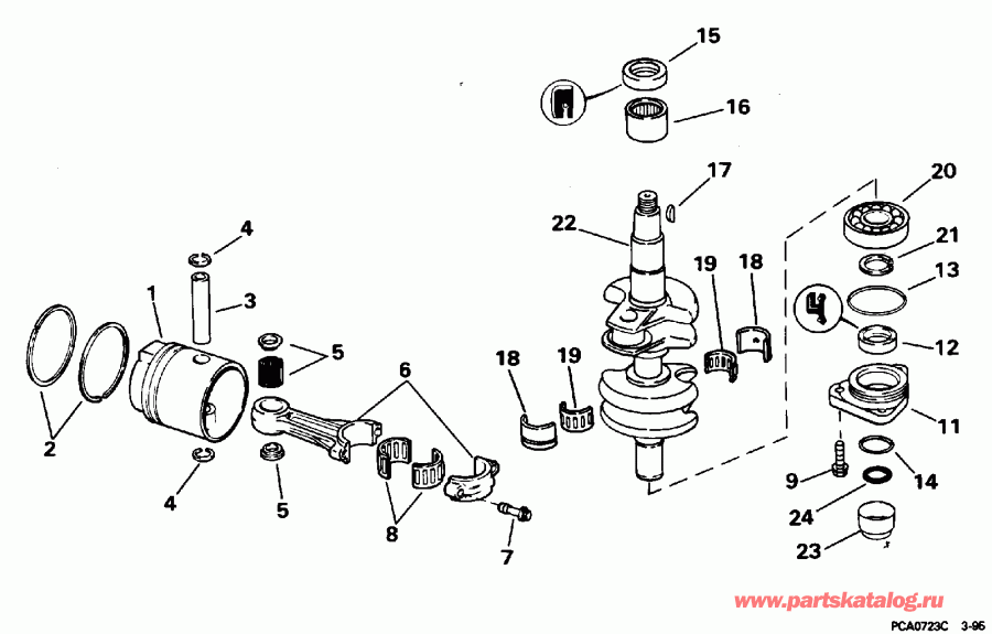   EVINRUDE E15FKEUA 1997  - 15 H.p. - 15 H.p.